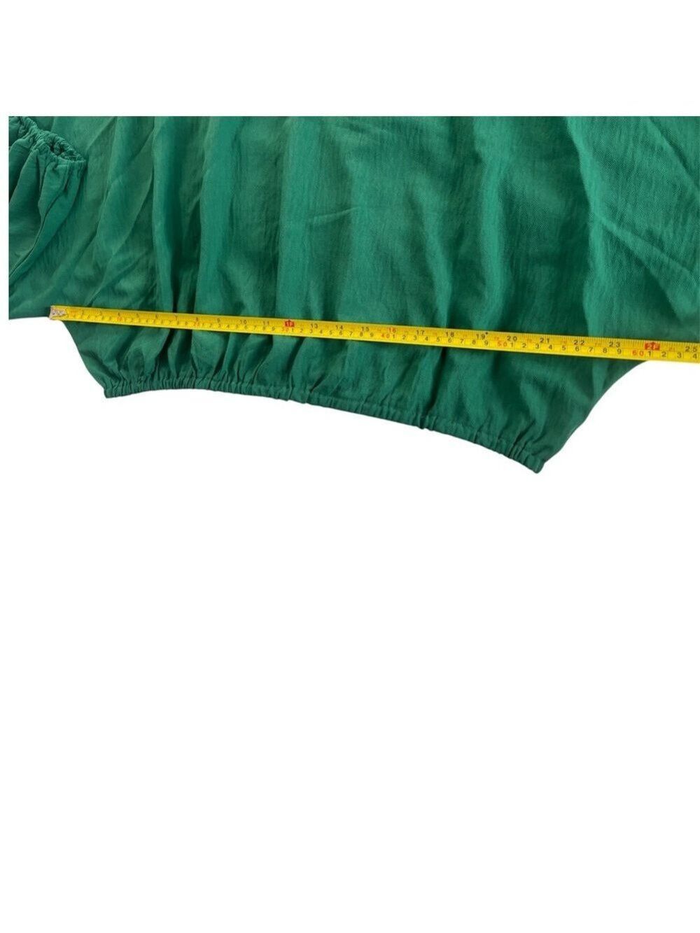 ChicMe Off Shoulder Emerald Green Blouse Women's - Picture 6 of 10
